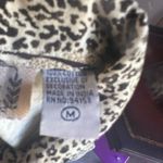 Vintage Animal Print Jacket – Life Style Bold Statement Outerwear Black Size M Photo 4