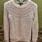 LAUREN RALPH LAUREN Knit crewneck Pink pullover Alpaca /acrylic PS top Photo 0