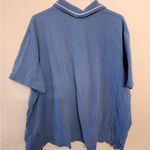 Disney Pooh Woman Blue Embroidered Polo Size 26/28 W 100% Cotton  Photo 4