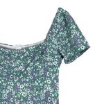 Princess Polly  Hastings Mini Dress Womens 4 Green Floral Puff Sleeve Coquette Photo 2