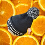 Juicy Couture Black Ingrid Flat Knit Beanie Photo 1