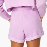 We Wore What NWT  High-Rise Pull On Sweat Shorts in Lilac Size Small Photo 1