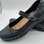 Taos Women Shoe Bravo Size 8.5 Black Mary Jane Leather Flat Cap Toe Photo 6