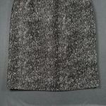 Rickie Freeman Teri Jon Womens 10 Black White Print Silk Wool Pencil Skirt Photo 2