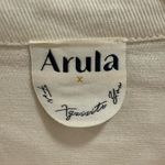 Altar'd State Arula White Denim Erica Short Sleeve Jumpsuit Photo 5