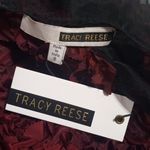 Anthropologie  Tracy Reese Maroon 3D Floral Rose Cocktail Dress NWT Photo 13