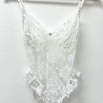 Vintage Cup & Body Lace Sheer Teddy White Size‎ XS/S Photo 0
