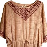 Anthropologie  One September Pink Euphemia Tunic Blouse‎ Size Large Photo 2