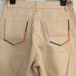 Cider  new cream wide leg embroidered jeans festival concert fall size‎ small NWT Photo 8