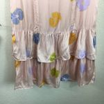 Capulet NWT  pink satin floral tiered mini dress Photo 2