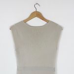 Babaton Aritzia Business Day Knit Cap Sleeves Midi Dress in Cream Photo 3