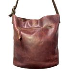 Timberland  Small Classic Leather Bucket Bag Brown Burgundy Photo 1