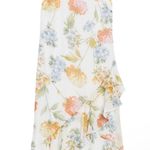  Dresses Calvin Klein Big Floral Print Ruffle Midi Dress  Photo 0