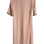 Kate Spade New York Pink Swan Print Sheer Caftan Nightgown Lounge Dress Size M Photo 8