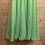 Vintage Mike Benet Size Small Lime Green Sequin Babydoll Chiffon Prom Dress Photo 8