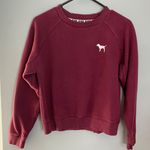 PINK - Victoria's Secret maroon pullover sweatshirt Photo 0