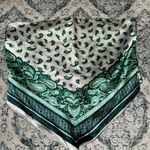 Rue 21  White and Green Bandana Top Photo 0