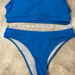 NWOT Bright Blue Scoop Neck Bikini Set – Medium | Sporty Two Photo 5