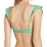 J.Crew Bikini Ruffle Top Green XXS Photo 5