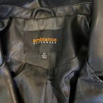 Ambiance Apparel Black Leather Jacket Size Medium Photo 1