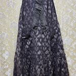 Free People NWOT Navy blue and silver  New Romantics Sleeveless Dress w Collar Photo 9