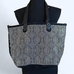 Black rhinestone woven tote bag Photo 0