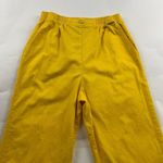 St. John Sport Nautical Yellow Linen Blend High Rise Wide Leg Pant S Photo 1
