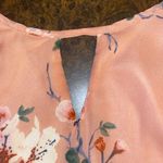 Charlotte Russe Floral Keyhole Bell Sleeve Romper - size medium Photo 9