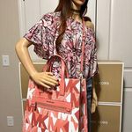 Michael Kors MK Kenly Large Logo Tote Bag - Sherbert Multi Photo 10