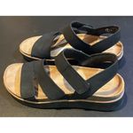 Skechers Womens Size 7 Lifted Comfort Black Slingback Sandals Hook Loop Beach Photo 1