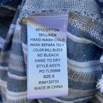 Umgee Womens size small striped sleeveless raw hem cotton linen blend dress Photo 7