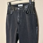 Abercrombie & Fitch Mixed Fabric Curve Love Ultra High Rise Ankle Straight Jean Photo 4