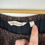 Soft Surroundings  Animal Print Metallic Pleated Blouse Medium Boho Fall Shimmer Photo 3