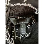 White House | Black Market WHBM Black & White Embroidered Sleeveless Top Minimalist Career Dressy Photo 7