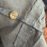 Susan Graver  Pure Tunic Shirt‎ 100% Cotton Blue Button Up lightweight Photo 4