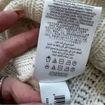 BCBGMAXAZRIA  Gardenia Cream Sequin Merino Wool Mock Neck Tunic Sweater Sz Small Photo 13