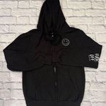 Salty Savage OG Smile F*ck Off Classic Full Zip Hoodie in Black Unisex Small Photo 0