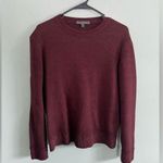 Robert Barakett Maroon Crew Neck Bertona Merino Wool Sweater Classic Knit Sz 2XL Red Photo 0