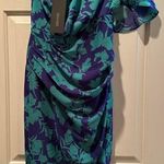 DO+BE NWT  One-Shoulder Dress In Purple/Turquoise Multi Floral Size M Photo 1