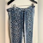 Joseph 100% Silk Pyjama Pants Size 40 Navy Cream Snakeskin Print Lounge Pant Photo 3