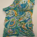 LAUREN Ralph Lauren Carnivale Paisley Twist Tankini Swim Top Blue Size 12 Photo 4