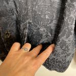 CP Shades VTG  Black Floral‎ Button Down Cotton Rayon Jacket LargeG Photo 1