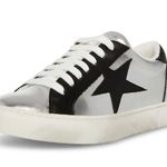 Steve Madden NEW Rezume Silver/Black Lace Up Rounded Toe Fashion Leather Photo 1