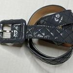 Talbots Quilted Leather Belt L Photo 0