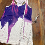 Nike Women's Purple, Pink, White Tie-Dye Racerback Tank Top Slim Fit M Photo 4