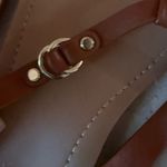 ALDO Tan Leather Sandals with Gold Accents Photo 5