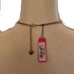Betsey Johnson Leopard Heart & Bow (Faux) Double Strand Necklace Photo 6
