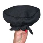 Vintage Union Made in USA Women's Black Beret with Bow Accent One Size Photo 0