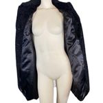 Vintage Persian Jet Black Faux Fur coat by PORTRAIT size PP 0 Photo 8