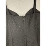 Liz Claiborne Gown Black Dress Women's 10 Evening Spaghetti Strap Long Maxi Dots Photo 6